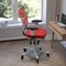 Flash Furniture Red Mesh Multifunction Chair - Roller Wheels HL-0001-WH-RED-RLB-GG - alternate 6